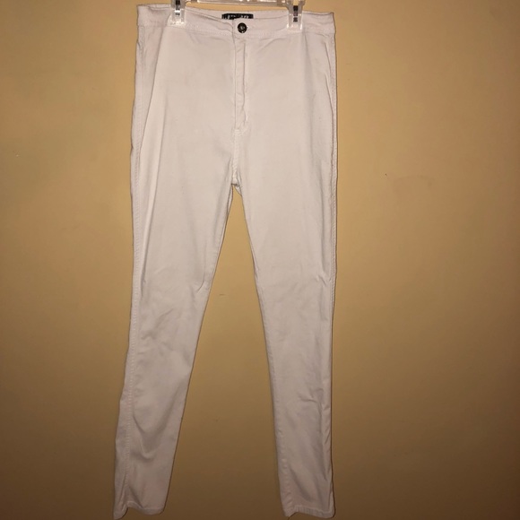 White High-waisted Skinny Jeans/Jeggings - Picture 2 of 2